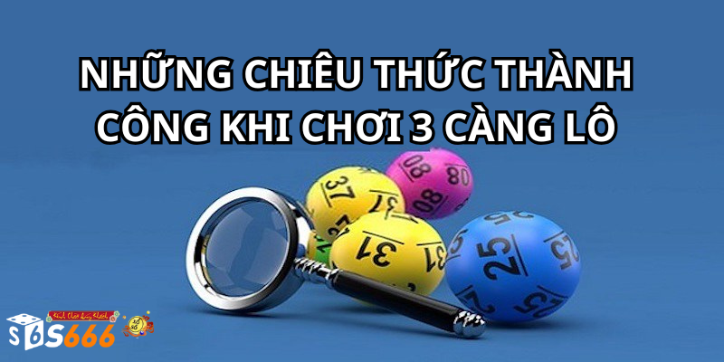 Những Chiêu Thức Thành Công Khi Chơi 3 Càng Lô