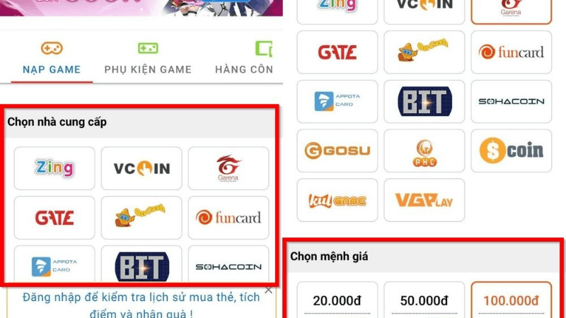 Mua Thẻ Game s666 plus
